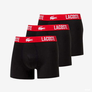 LACOSTE Underwear Trunk 3-Pack Black/ Red