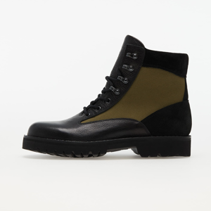Maharishi x Fracap Jungle Boot 9667 (Leather/ Suede/ Canvas) Black/ Olive