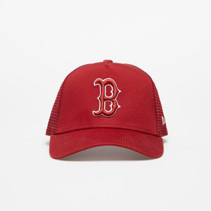 New Era Boston Red Sox League Essential A-Frame Trucker Cap Dark Red