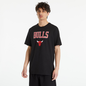 New Era Chicago Bulls NBA Team Logo Black T-Shirt Black/ Front Door Red