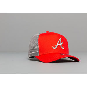 New Era Kids A Frame MLB Essential Atlanta Braves Trucker Cap Red/ Grey