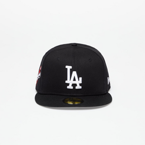 New Era Los Angeles Dodgers Team Side Patch 59Fifty Fitted Cap Black/ Optic White