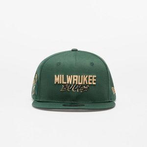 New Era Milwaukee Bucks Script Logo 9FIFTY Snapback Cap Khaki