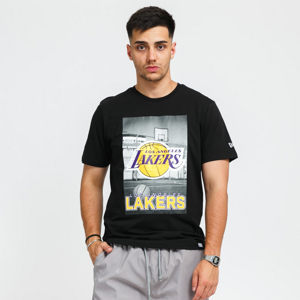 New Era NBA Photographic Tee LA Lakers Black Stone Washed No Length