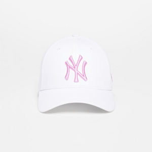 New Era New York Yankees League Essential 9FORTY Adjustable Cap Optic White/ Wild Rose