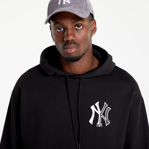 New Era New York Yankees MLB Team Logo Oversized Hoodie Black/ White