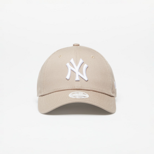 New Era New York Yankees Womens League Essential 9FORTY Adjustable Cap Ash Brown/ Chrome White