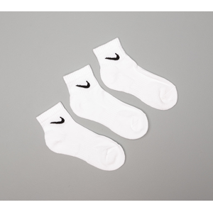 Nike 3 Pack Everyday Cush Ankle Socks White/ Black