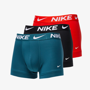 Nike 3 Pack Trunks Chili Red/ Black/ Dk Teal Green