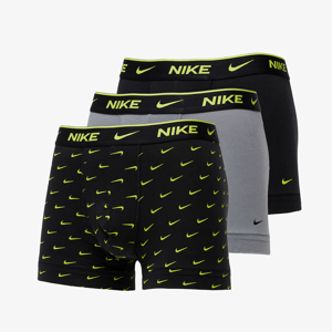 Nike 3 Pack Trunks Cyber Swoosh Print/ Cool Grey/ Black