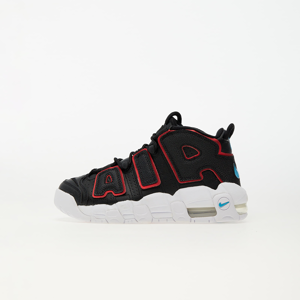 Nike Air More Uptempo GS Black/ Light Blue Fury - Fusion Red