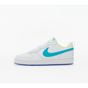 Nike Court Borough Low 2 (GS) White/ Oracle Aqua-Hyper Blue-Ghost Green