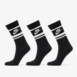 Nike Crew Sportswear Essential Stripe Socks 3-Pack Black/ White