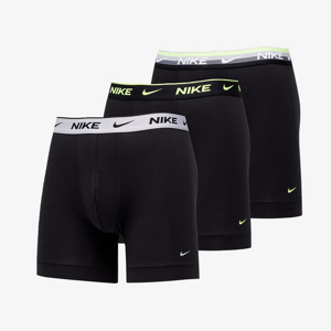 Nike Everyday Cotton Stretch Boxer Brief 3-Pack Black/ Stripe Wb