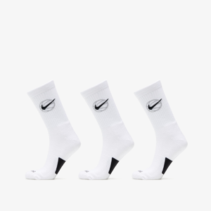 Nike Everyday Crew Basketball Socks 3 Pairs White/ Black
