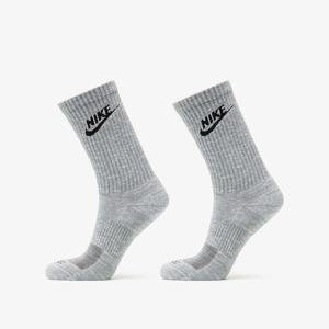 Nike Everyday Plus Cushioned Crew Socks 2-Pack Particle Grey/ Black