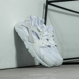 Nike Huarache Run (PS) White/ White-Pure Platinum