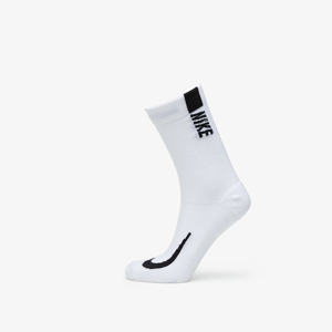 Nike Multiplier Crew Sock (2 Pairs) White/ Black