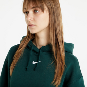 Nike NSW Essential Collection Women's Oversized Fleece Hoodie Pro Green/ White