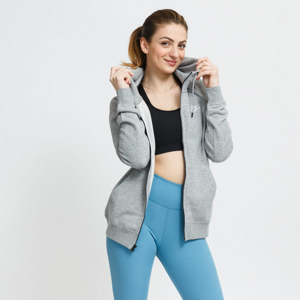 Nike NSW Essential Fleece Full-Zip Hoodie Dk Grey Heather/ White