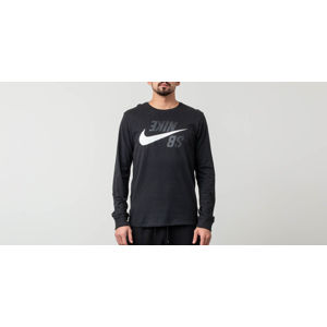 Nike SB Long Sleeve T-Shirt Phantom Black/ White