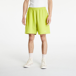 Nike Solo Swoosh Men's French Terry Shorts Bright Cactus/ White