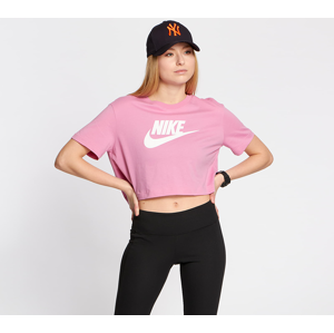 Nike Sportswear Essential Cropped Icon Future Tee Magic Flamingo/ White