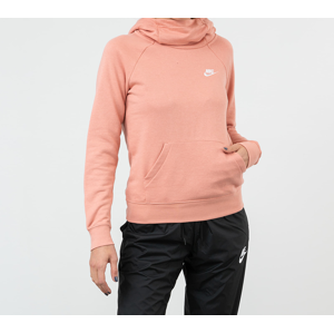 Nike Sportswear Essential Funnel-Neck Fleece Sweatshirt Pink Quartz/ White