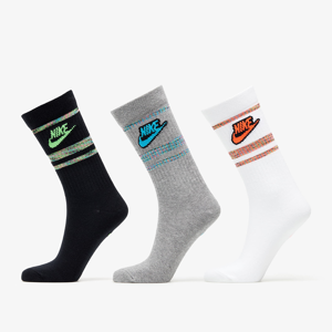 Nike Sportswear Everyday Essentials Crew Socks 3-Pack Black/ Grey/ White
