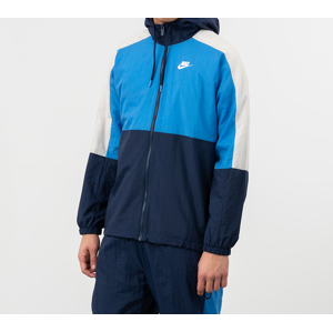 Nike Sportswear Hooded Woven CB Jacket Midnight Navy/ Pacific Blue/ White