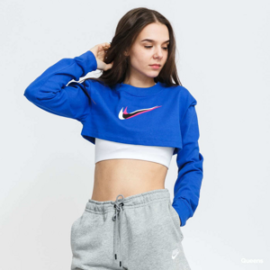 Nike Sportswear Long Sleeve Crop Top Print Blue