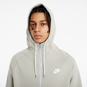 Nike Sportswear Modern Full Zip Fleece Hoodie Stone/ Ice Silver/ White/ White
