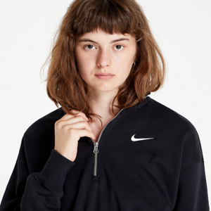 Nike Sportswear Phoenix Fleece Women's 1/2-Zip Oversized Crop Sweatshirt Black/ Sail