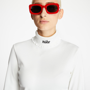 Nike Sportswear Ribbed Long-Sleeve Tee White