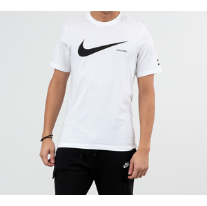 Nike Sportswear Swoosh Hybrid Tee White/ Black