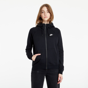 Nike Sportswear W Essential Full-Zip Fleece Hoodie Black/ White