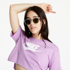 Nike Sportswear W Tee Essential Crop Icon Ftr Violet Shock/ White
