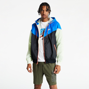 Nike Sportswear Windrunner Men's Hooded Jacket Black/ Signal Blue/ Lime Ice/ White