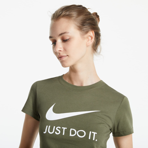 Nike Sportswear Women's JDI T-Shirt Medium Olive/ White