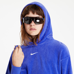 Nike Sportswear Women's Velour Cropped Pullover Hoodie Lapis/ Sail