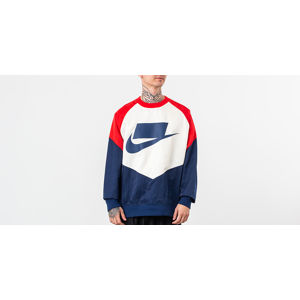 Nike Sportswear Woven Crewneck Blue Void/ University Red/ Sail/ Blue Void