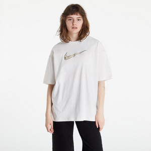 Nike Swoosh W Oversized T-Shirt Beige
