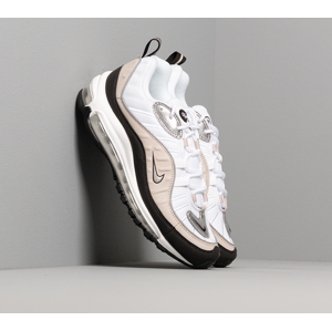 Nike W Air Max 98 White/ Metallic Silver-Desert Sand-Black