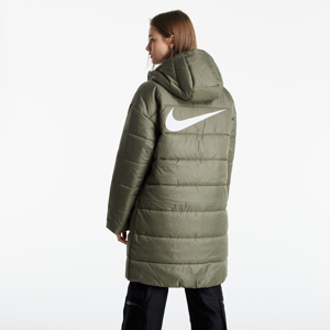Nike Women's Therma-FIT Repel Hooded Parka Medium Olive/ Black/ White