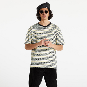 PACCBET Striped Jacquard T-shirt Knit Yellow