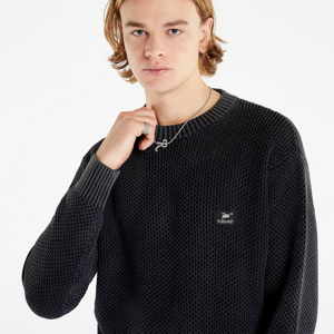 Patta Honeycomb Knitted Sweater Washed Black