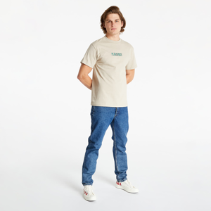 PLEASURES Core Embroidered T-Shirt Sand