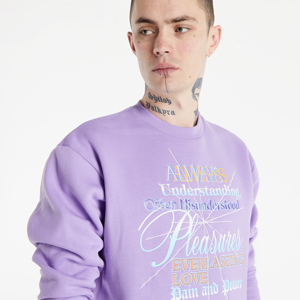 PLEASURES Faith Crewneck Sweatshirt Purple