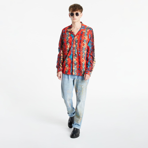 PLEASURES Miles Button Down Red