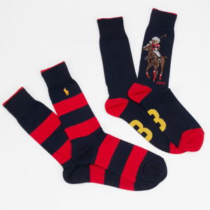 Polo Ralph Lauren Bear Crew Socks 2-Pack Navy